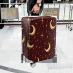 1-Piece Crescent Moon Starry Night Cosmic Space Astronomy  Suitcase Luggage Cover, Stretch Protective Sleeve