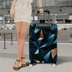 1-Piece Geometric Abstract Modern Stylish Artistic Unique  Suitcase Luggage Cover, Stretch Protective Sleeve
