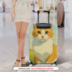 1-Piece Cute Animal  Artistic Pastoral Summer  Suitcase Luggage Cover, Stretch Protective Sleeve
