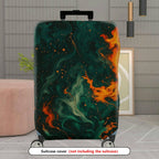 1-Piece Cosmic Flame Swirl Galaxy Artistic Abstract  Suitcase Luggage Cover, Stretch Protective Sleeve