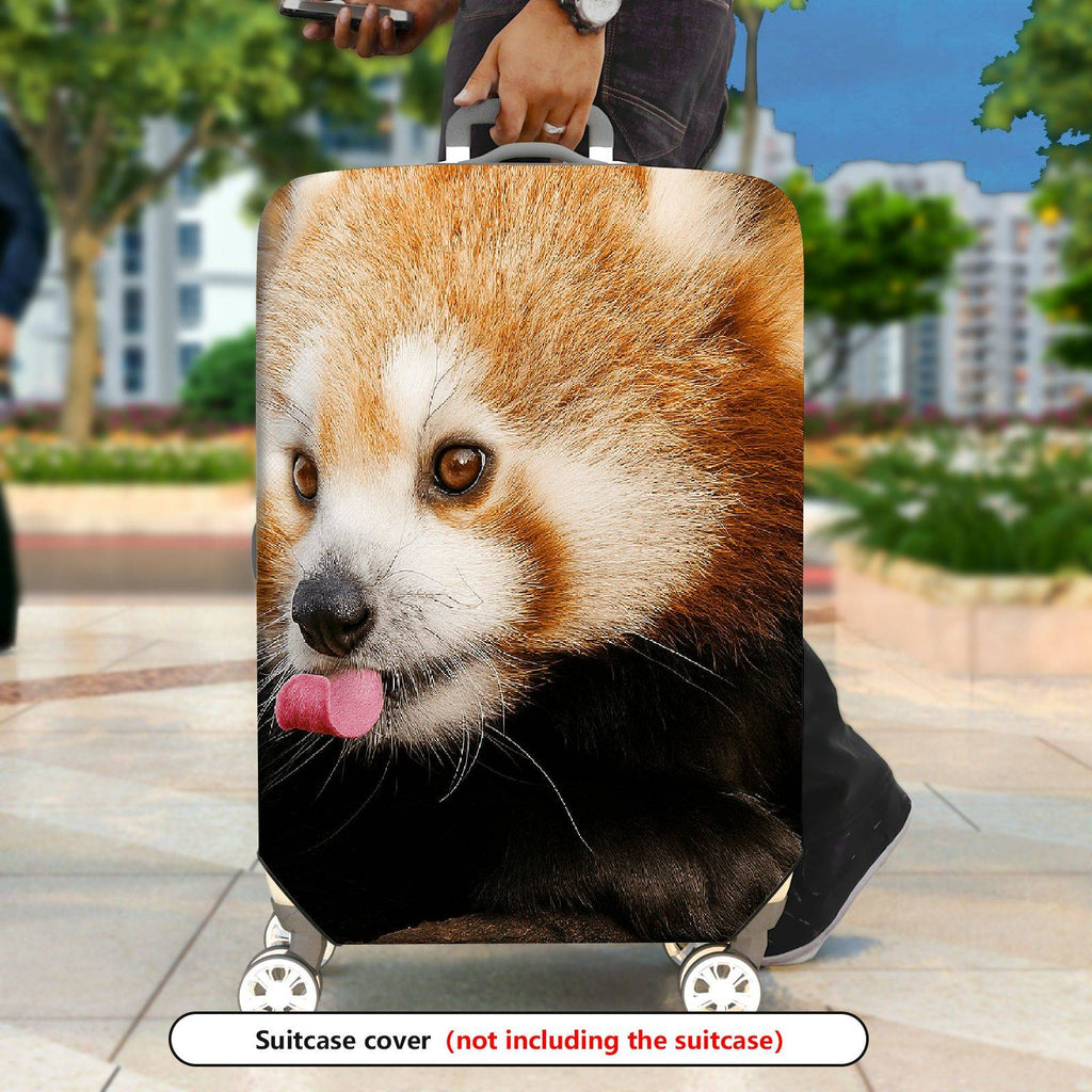 1-Piece Red Panda Cute Animal Wildlife Nature Fun  Suitcase Luggage Cover, Stretch Protective Sleeve