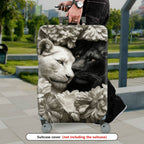 1-Piece Animal Floral Artistic Decorative Elegant Stylish  Suitcase Luggage Cover, Stretch Protective Sleeve