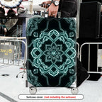 1-Piece Floral Mandala Geometric Pattern  Art  Suitcase Luggage Cover, Stretch Protective Sleeve