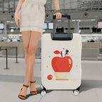 1-Piece Apple Ant  Artistic Fun Modern Stylish  Suitcase Luggage Cover, Stretch Protective Sleeve
