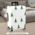 1-Piece Christmas Tree Holiday Seasonal Snow Star Winter  Suitcase Luggage Cover, Stretch Protective Sleeve
