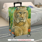 1-Piece Animal Nature Art Colorful Relaxing Vibrant  Suitcase Luggage Cover, Stretch Protective Sleeve