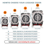 1-Piece Meditation Cosmic Vortex Storm Abstract Artistic  Suitcase Luggage Cover, Stretch Protective Sleeve