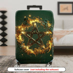 1-Piece Star Fire Magic Cosmic Celestial Mystical  Suitcase Luggage Cover, Stretch Protective Sleeve