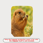 1-Piece Brown Animal Nature Wildlife Cute Prairie Dog  Suitcase Luggage Cover, Stretch Protective Sleeve