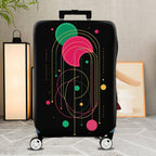 1-Piece Colorful Geometric Abstract Artistic Modern Chic  Suitcase Luggage Cover, Stretch Protective Sleeve
