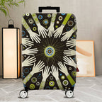 1-Piece Abstract Hand Geometric Circle Bohemian  Suitcase Luggage Cover, Stretch Protective Sleeve