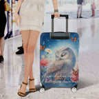 1-Piece Floral Owl Butterfly Starry Nature Dreamy  Suitcase Luggage Cover, Stretch Protective Sleeve