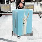 1-Piece Animal Travel Fun Happy Llama  Suitcase Luggage Cover, Stretch Protective Sleeve