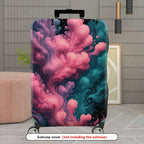 1-Piece Abstract Pink Blue Swirl Art Colorful Creative  Suitcase Luggage Cover, Stretch Protective Sleeve