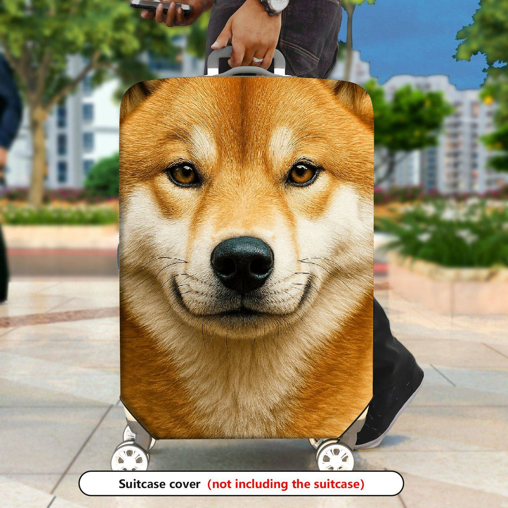 1-Piece Animal Forest Nature Fox Wildlife Scenic  Suitcase Luggage Cover, Stretch Protective Sleeve