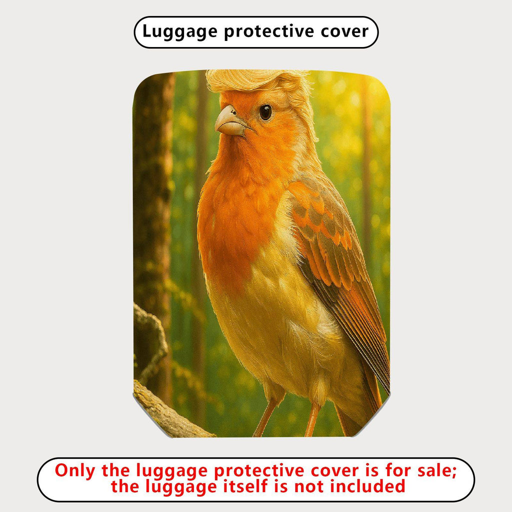 1-Piece Bird Nature Forest Art Cute Animal Wildlife  Suitcase Luggage Cover, Stretch Protective Sleeve