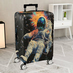 1-Piece Cosmic Astronaut Explosion Galaxy Universe Outer Space  Suitcase Luggage Cover, Stretch Protective Sleeve
