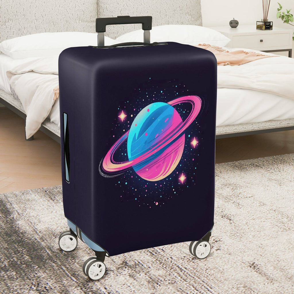 1-Piece Space Planet Star Galaxy Cosmic Astronaut  Suitcase Luggage Cover, Stretch Protective Sleeve