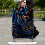 1-Piece Wild Animal Tiger Eye Art Cosmic Night  Suitcase Luggage Cover, Stretch Protective Sleeve