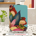 1-Piece Floral Leaf Nature Pattern Colorful  Suitcase Luggage Cover, Stretch Protective Sleeve