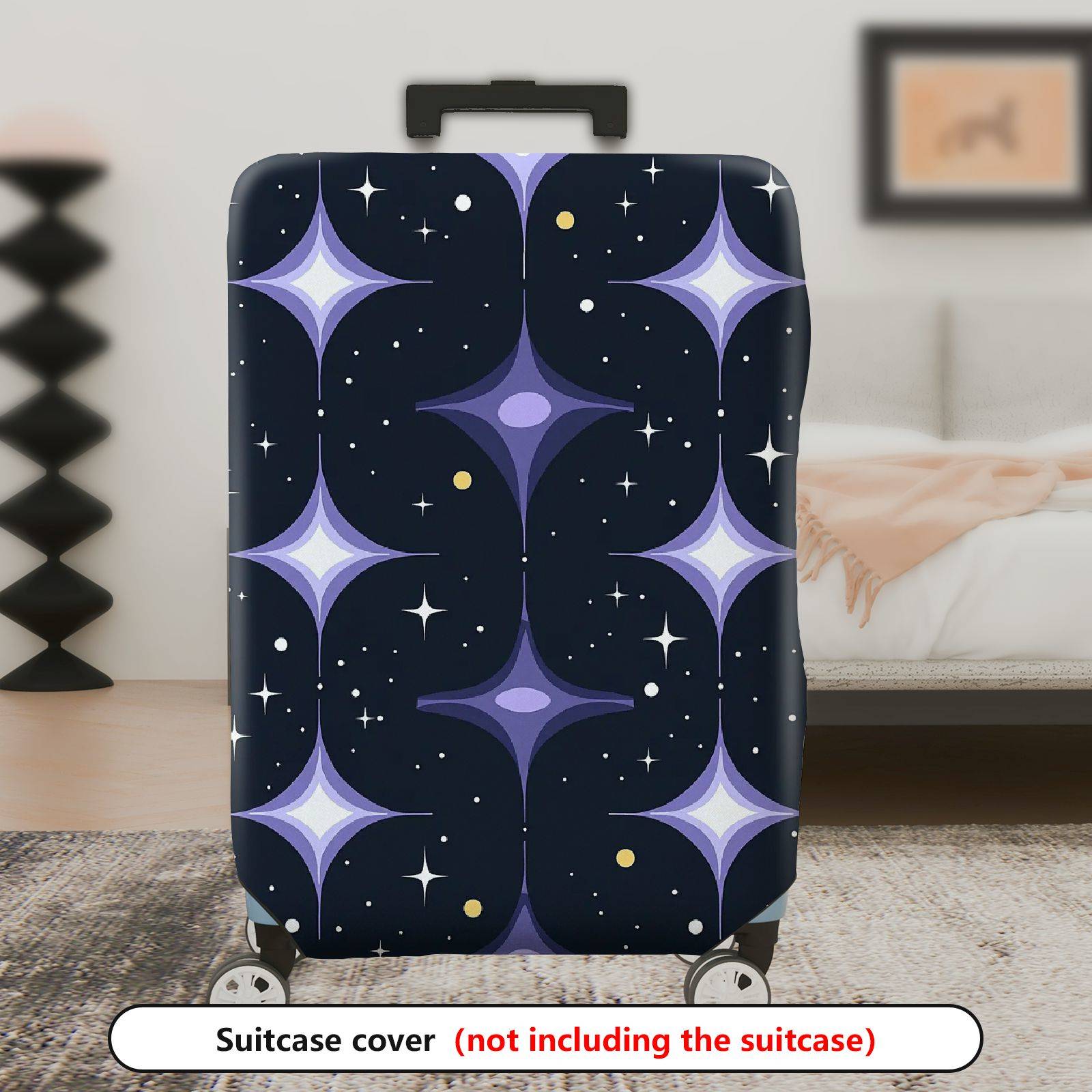 1-Piece Space Star Galaxy Constellation Celestial Cosmic  Suitcase Luggage Cover, Stretch Protective Sleeve