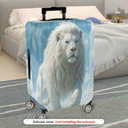 1-Piece White Lion Cloud Sky Animal Fantasy Artistic  Suitcase Luggage Cover, Stretch Protective Sleeve