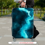 1-Piece Cosmic Mystic Nebula Abstract Artistic Starry  Suitcase Luggage Cover, Stretch Protective Sleeve