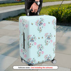 1-Piece Floral Butterfly Pastel Nature Travel Holiday  Suitcase Luggage Cover, Stretch Protective Sleeve