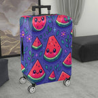 1-Piece Watermelon  Floral Colorful Fun  Suitcase Luggage Cover, Stretch Protective Sleeve