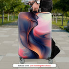 1-Piece Abstract Swirl Colorful Artistic Modern Stylish  Suitcase Luggage Cover, Stretch Protective Sleeve