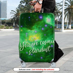1-Piece Cosmic Stardust Galaxy Universe Inspirational Nebula  Suitcase Luggage Cover, Stretch Protective Sleeve