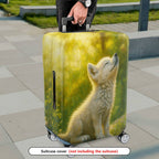 1-Piece Cute Animal Scenic Nature Yellow Happy  Suitcase Luggage Cover, Stretch Protective Sleeve