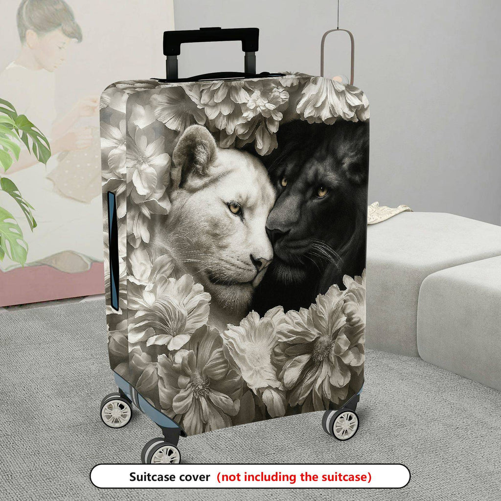 1-Piece Animal Floral Artistic Decorative Elegant Stylish  Suitcase Luggage Cover, Stretch Protective Sleeve