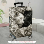 1-Piece Animal Floral Artistic Decorative Elegant Stylish  Suitcase Luggage Cover, Stretch Protective Sleeve