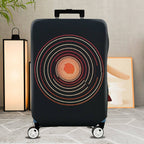 1-Piece Geometric Circular Abstract Modern Artistic Vibrant  Suitcase Luggage Cover, Stretch Protective Sleeve