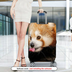 1-Piece Red Panda Cute Animal Wildlife Nature Fun  Suitcase Luggage Cover, Stretch Protective Sleeve