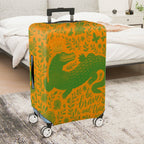 1-Piece Alligator Crown Floral Inspirational Text Adventure Animal  Suitcase Luggage Cover, Stretch Protective Sleeve