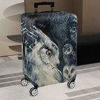1-Piece Owl Starry Night Cosmic Wildlife Art  Suitcase Luggage Cover, Stretch Protective Sleeve