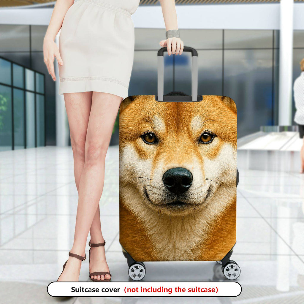 1-Piece Animal Forest Nature Fox Wildlife Scenic  Suitcase Luggage Cover, Stretch Protective Sleeve