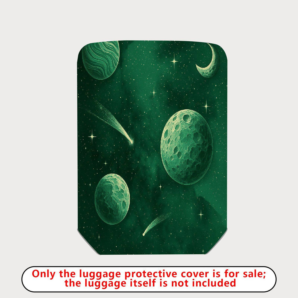 1-Piece Galaxy Space Planet Stars Moon Cosmic  Suitcase Luggage Cover, Stretch Protective Sleeve