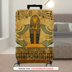 1-Piece Ancient Egyptian Hieroglyphics Pharaoh Cultural Art Deco  Suitcase Luggage Cover, Stretch Protective Sleeve