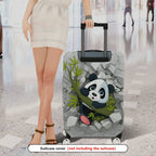 1-Piece Cute Panda  Stone Fun Animal  Suitcase Luggage Cover, Stretch Protective Sleeve