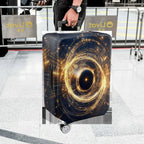 1-Piece Cosmic Galaxy Swirl Starry Circular Abstract  Suitcase Luggage Cover, Stretch Protective Sleeve