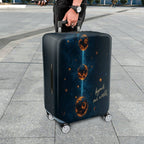 1-Piece Cosmic Galaxy Space Planet Pattern  Suitcase Luggage Cover, Stretch Protective Sleeve