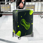 1-Piece Green Abstract  Pattern Cosmic Artistic Travel  Suitcase Luggage Cover, Stretch Protective Sleeve
