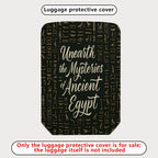 1-Piece Ancient Egypt Mysteries Hieroglyphics Travel Stylish Art  Suitcase Luggage Cover, Stretch Protective Sleeve