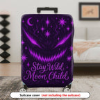 1-Piece Cosmic Moon Stars Mysterious Wild Child  Suitcase Luggage Cover, Stretch Protective Sleeve