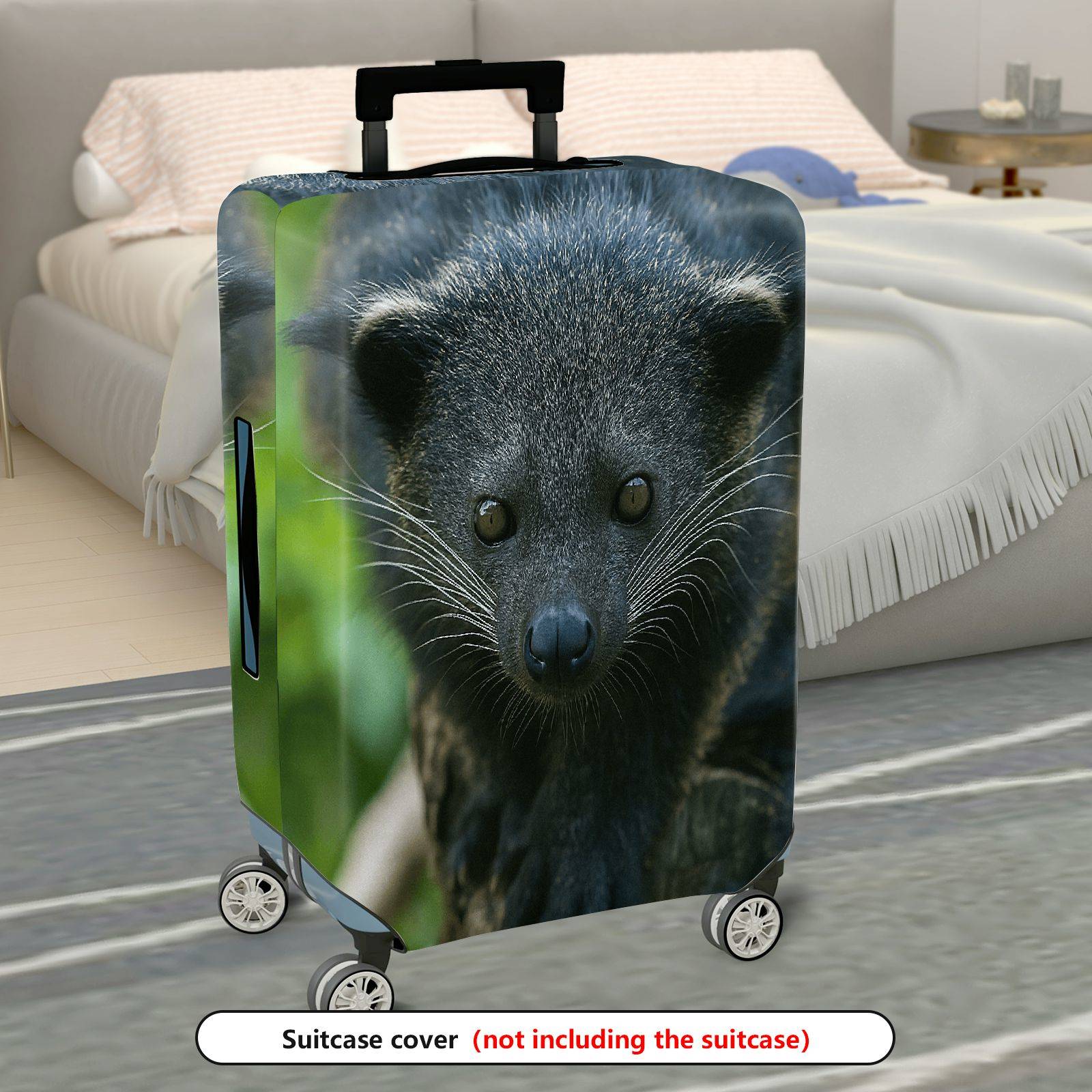 1-Piece Animal Wildlife Jungle Nature Exotic  Suitcase Luggage Cover, Stretch Protective Sleeve
