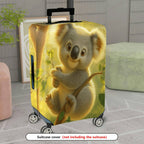 1-Piece Cute Koala Tree Forest Nature  Suitcase Luggage Cover, Stretch Protective Sleeve