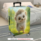 1-Piece Cute Hedgehog Animal Nature  Fun  Suitcase Luggage Cover, Stretch Protective Sleeve